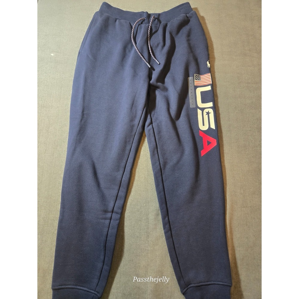 NWT Polo Ralph Lauren Fleece Sweatpants Team USA Olympic Men's Size Small